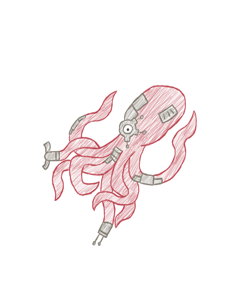 A Cool Cyborg Octopus